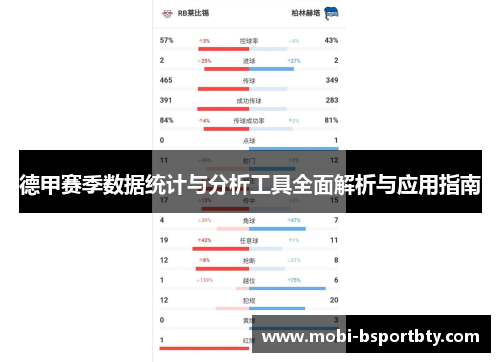 德甲赛季数据统计与分析工具全面解析与应用指南